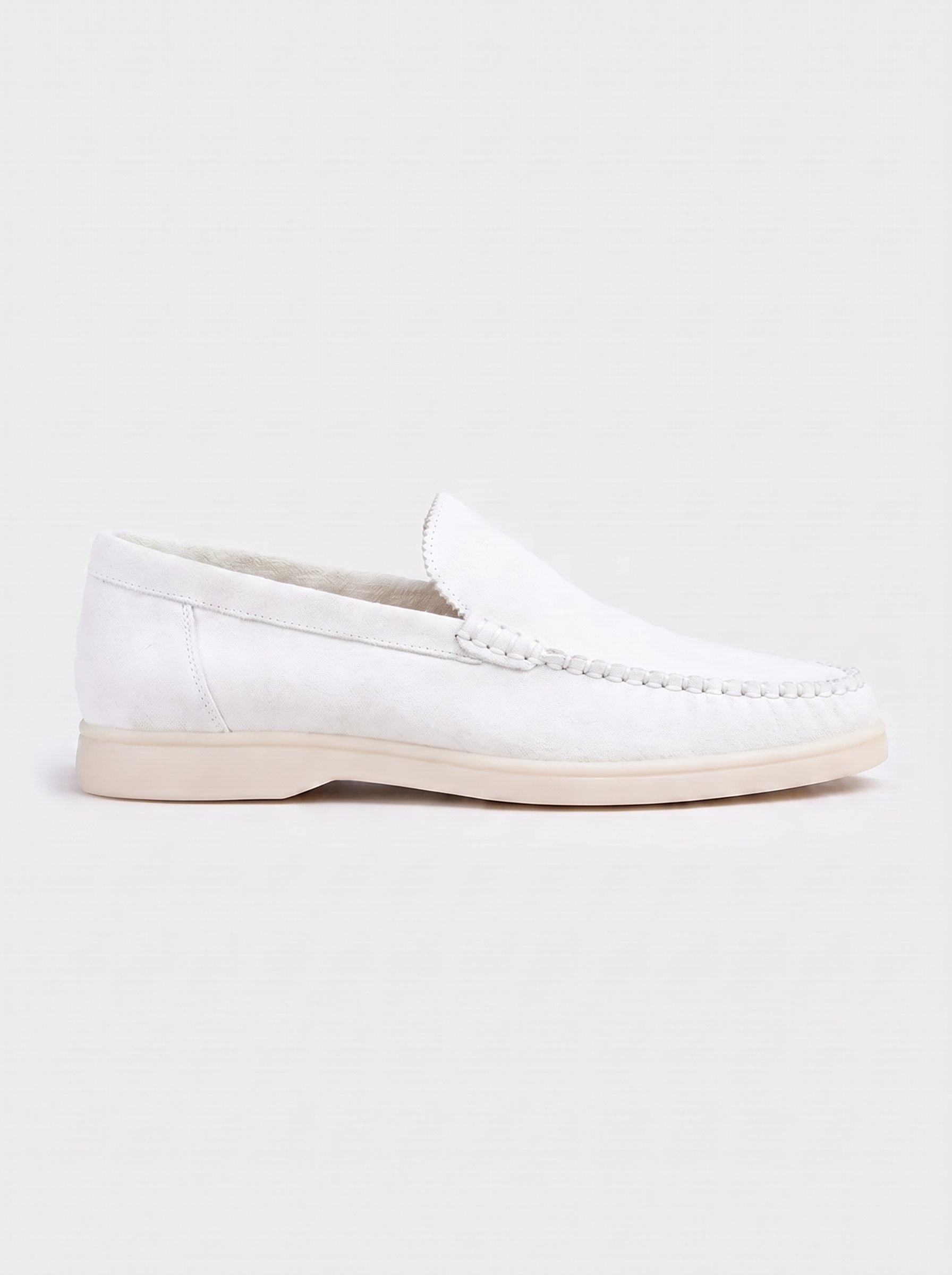 White Bellagio Loafers