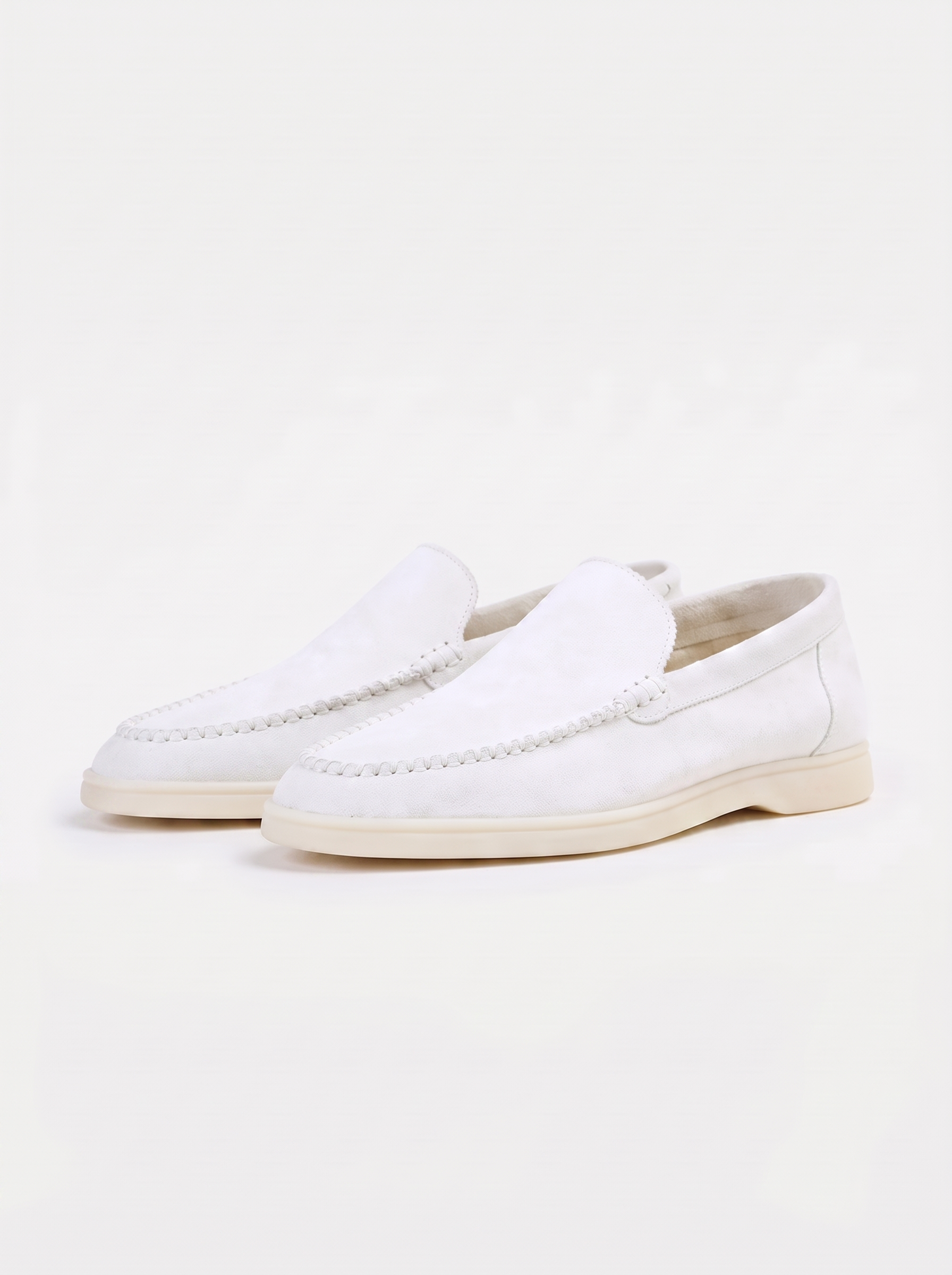White Bellagio Loafers