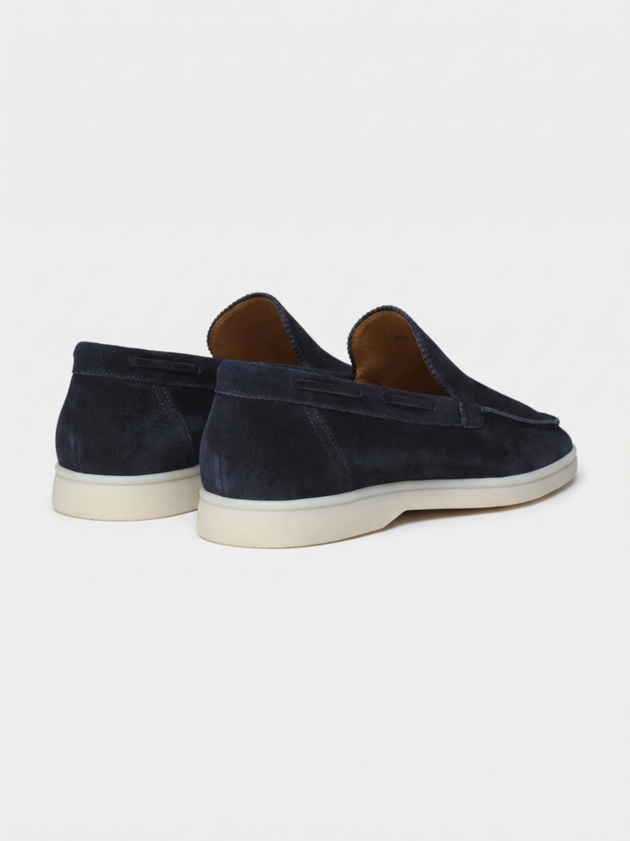 Navy Torino Loafers