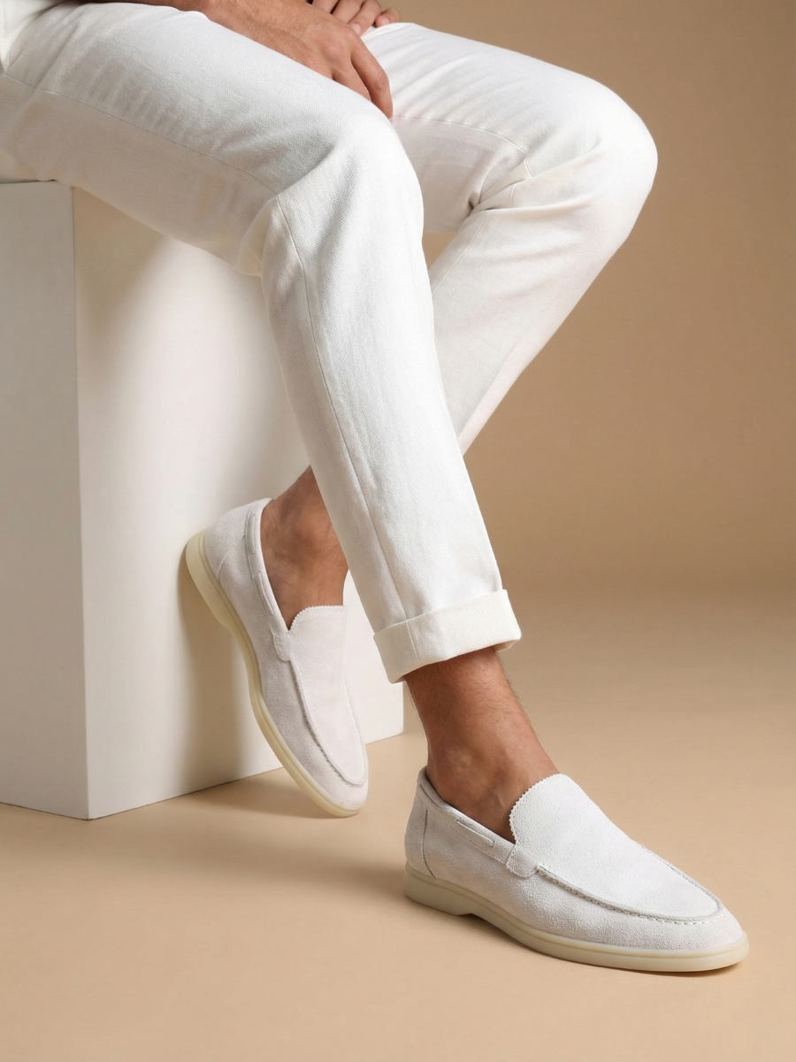 White Torino Loafers