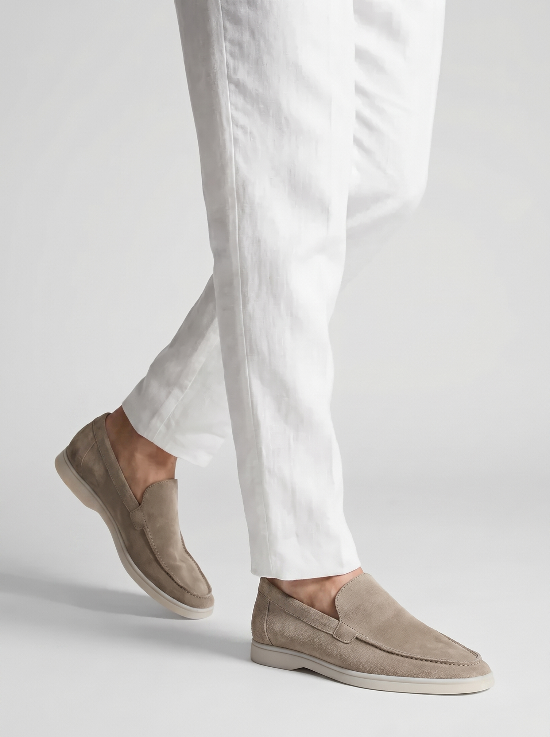 Light Grey Torino Loafers