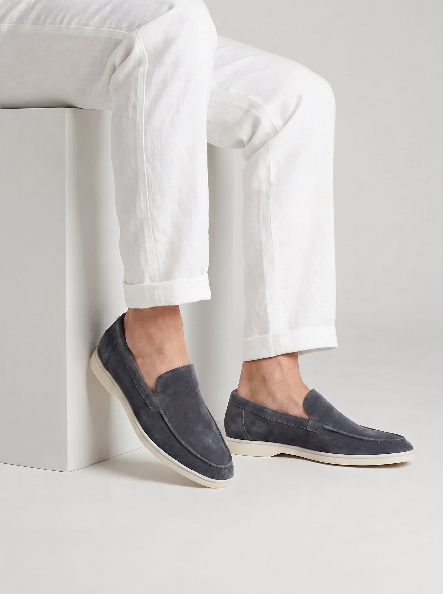 Steel Blue Torino Loafers