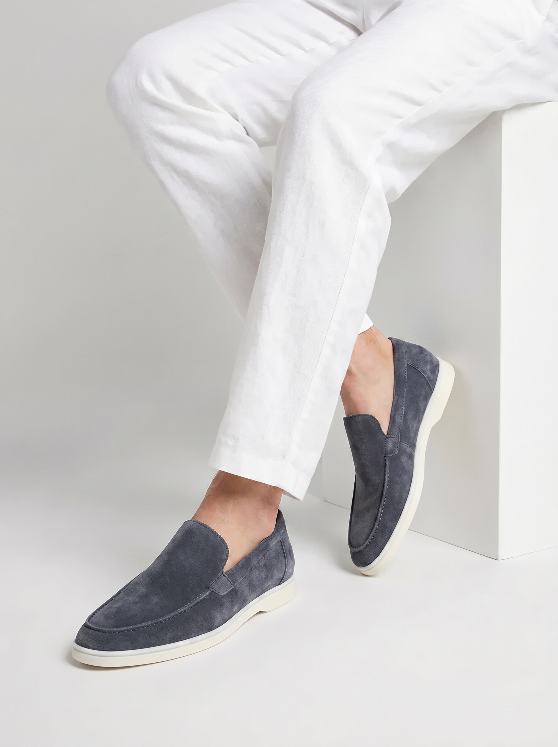 Steel Blue Torino Loafers