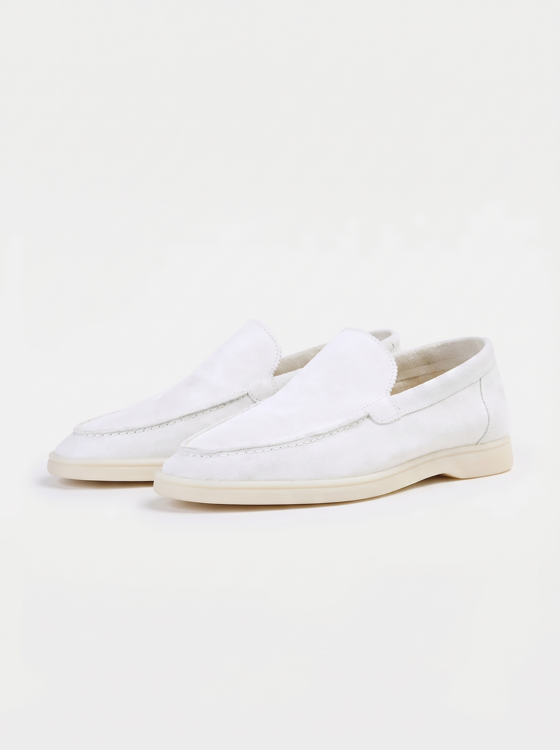 White Torino Loafers