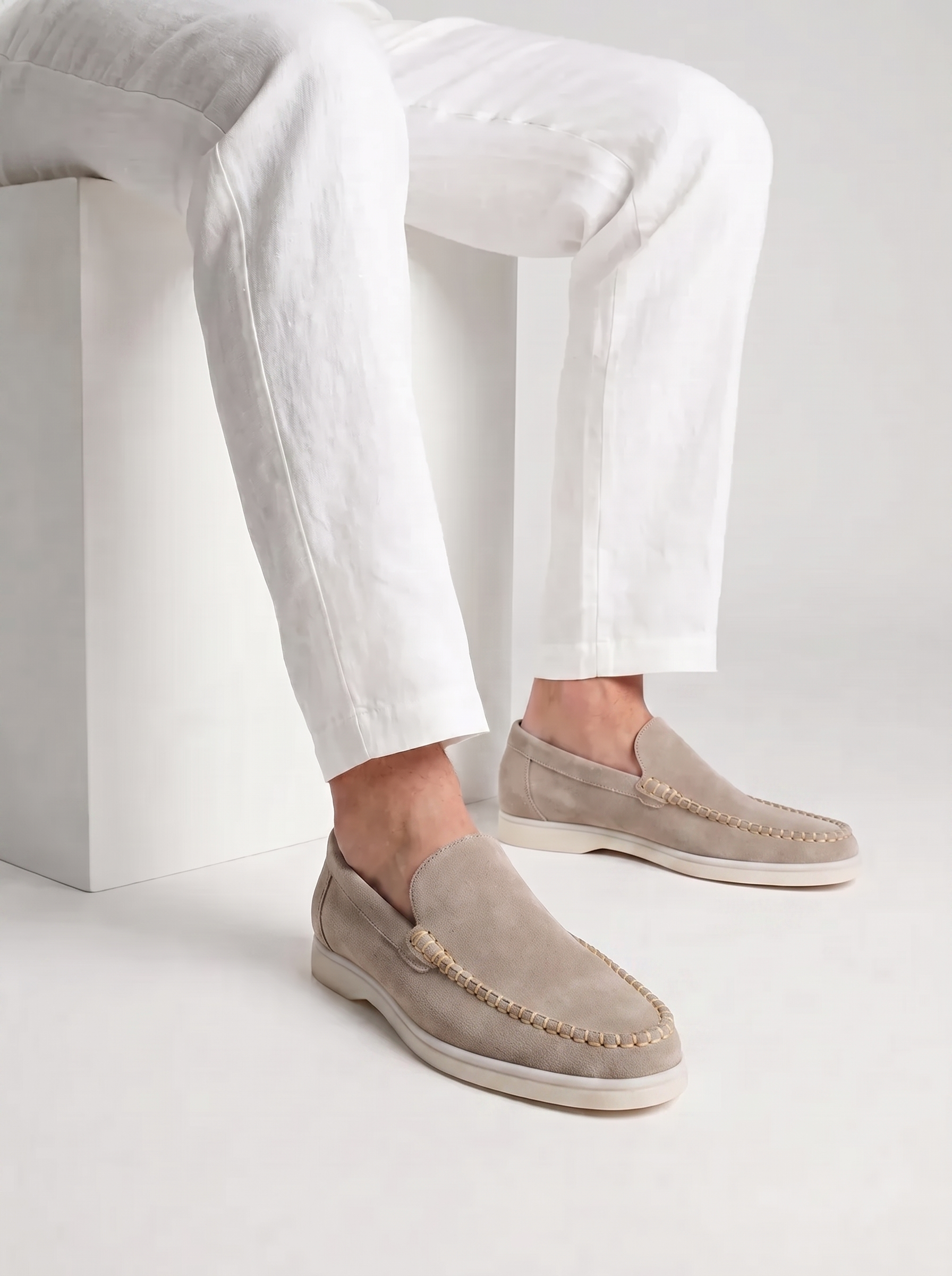 Light Grey Bellagio Loafers