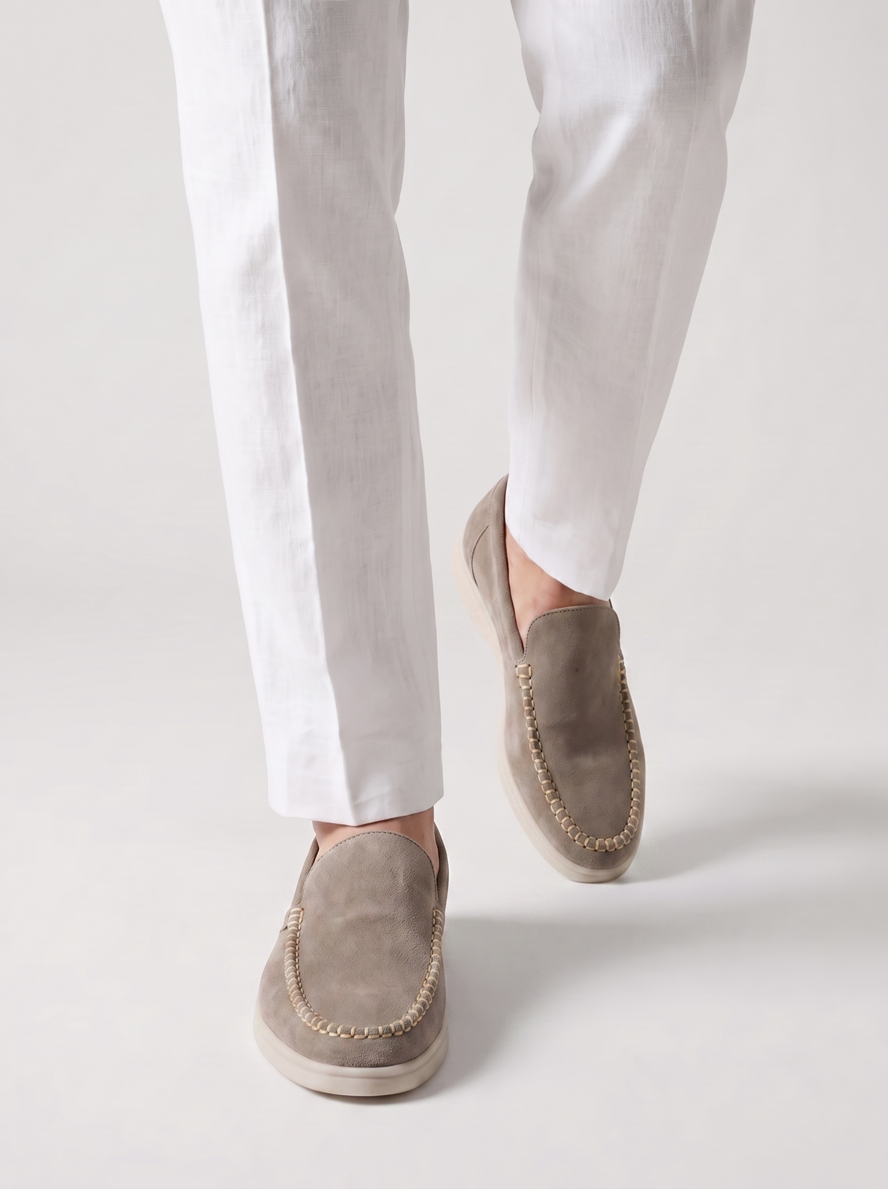 Light Grey Bellagio Loafers