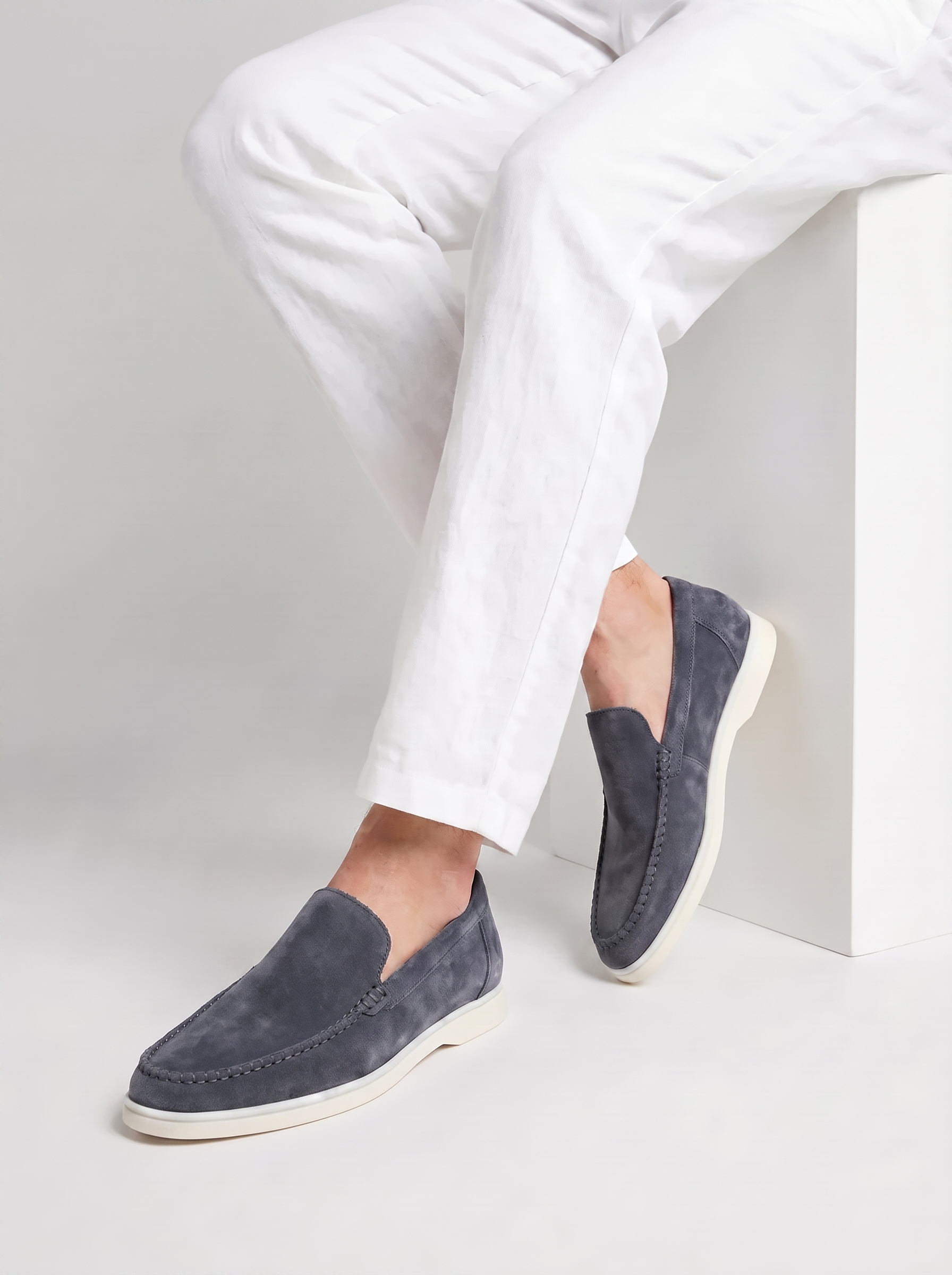 Steel Blue Bellagio Loafers