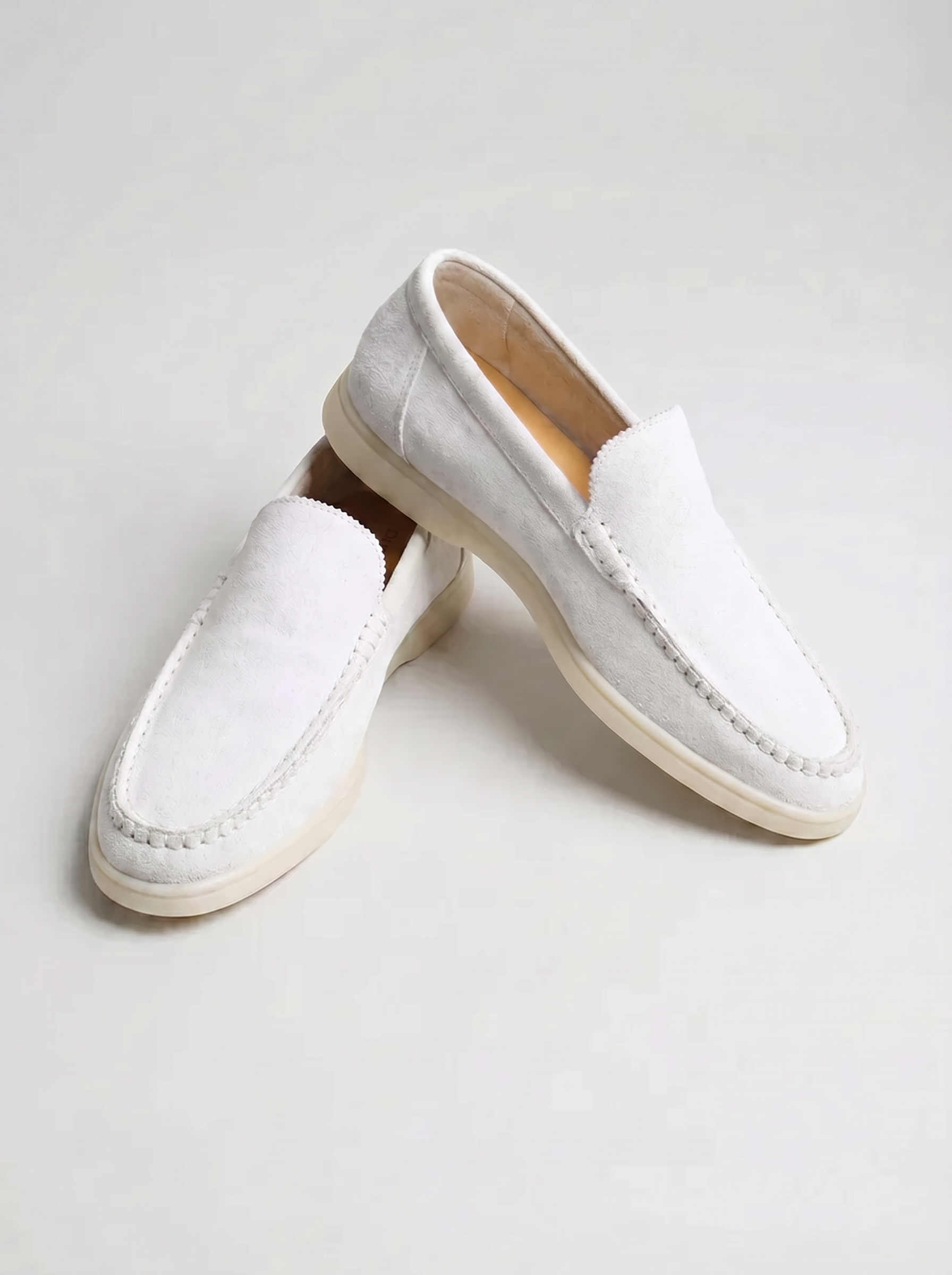 White Bellagio Loafers